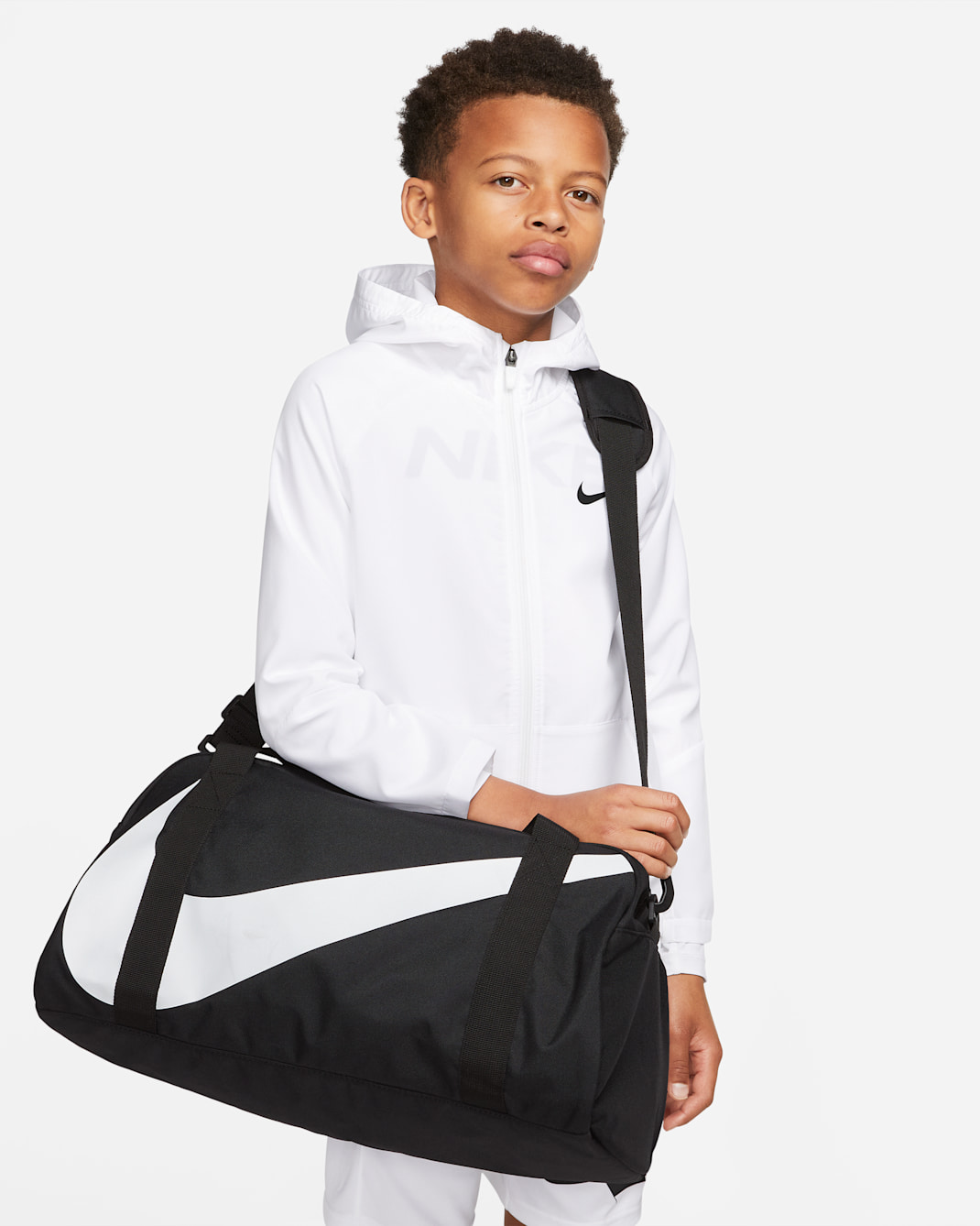 Nike Gym Club Kids' Bag (25L) - Black/Black/White