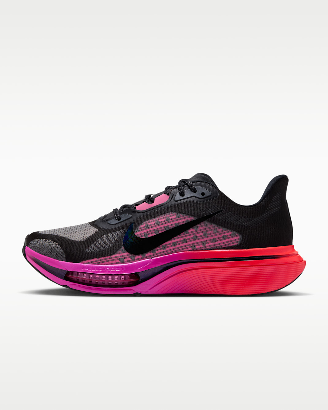Nike Pegasus Plus 2 Women's Road Running Shoes - Black/Hyper Pink/Laser Crimson/Black