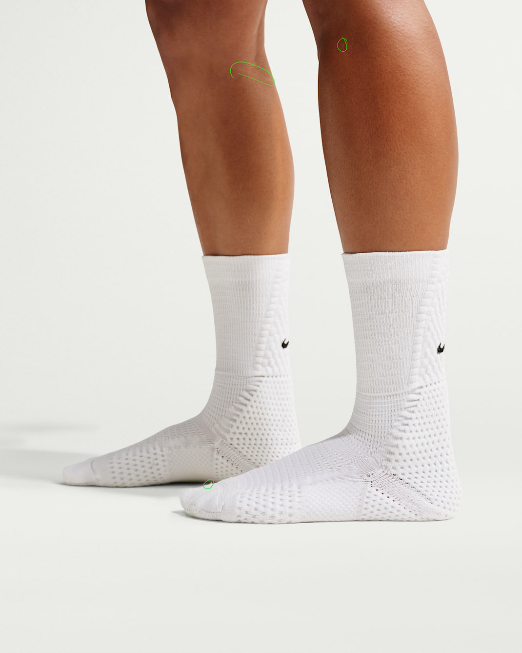 Calcetas Dri-FIT ADV acolchadas (1 par) Nike Unicorn - Blanco/Blanco/Negro