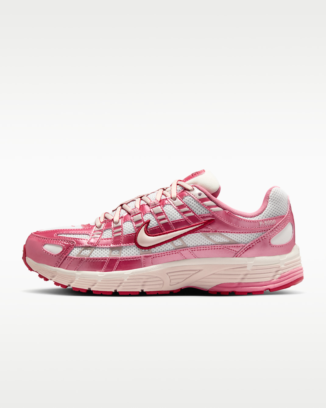 Nike P-6000 Women's Shoes - Summit White/Peony/Team Crimson/Silt Red