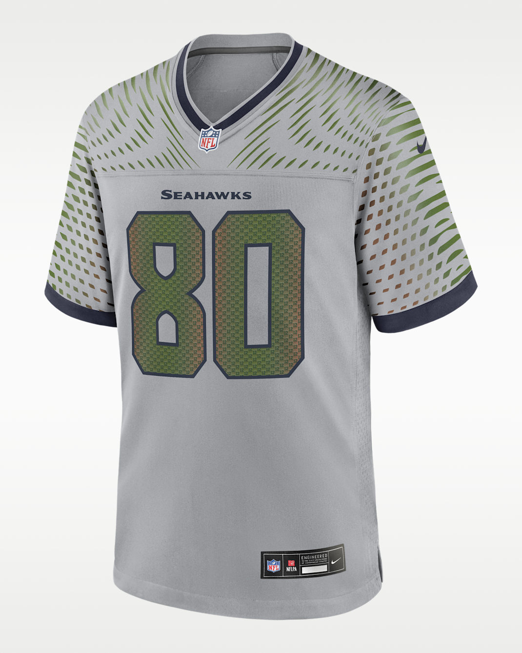 Steve Largent Seattle Seahawks Rivalries Collection Men’s Nike NFL Game Jersey - Grey