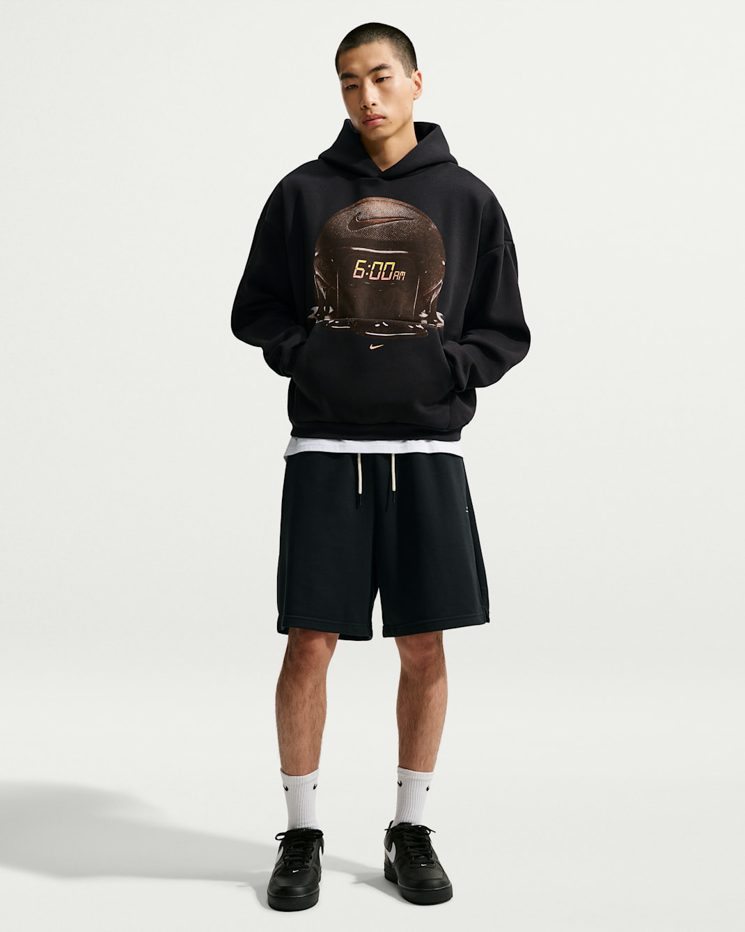 Nike Standard Issue Men's Brushed Pullover Basketball Hoodie
