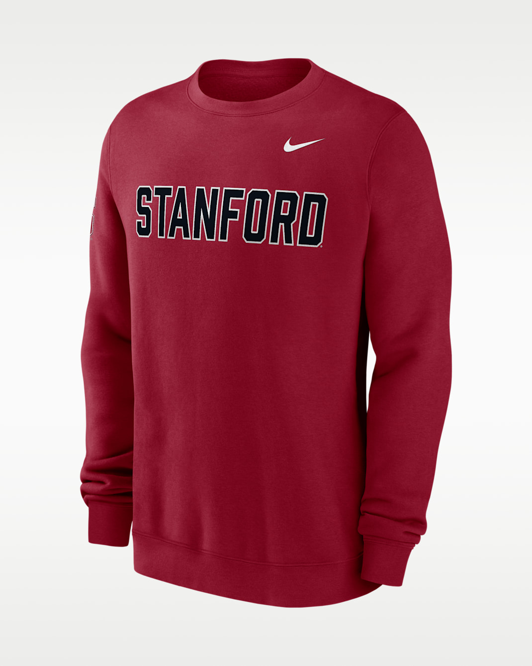 Sudadera de cuello redondo sin cierre universitaria Nike para hombre Stanford Sideline Club - Carmesí team