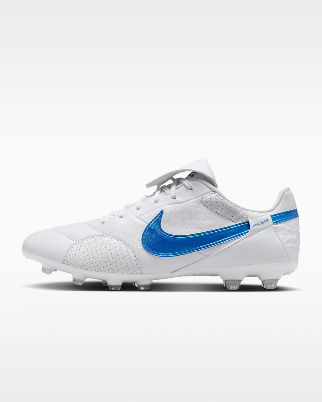 Nike Premier 3 Firm-Ground Low-Top Football Boot - White/Signal Blue