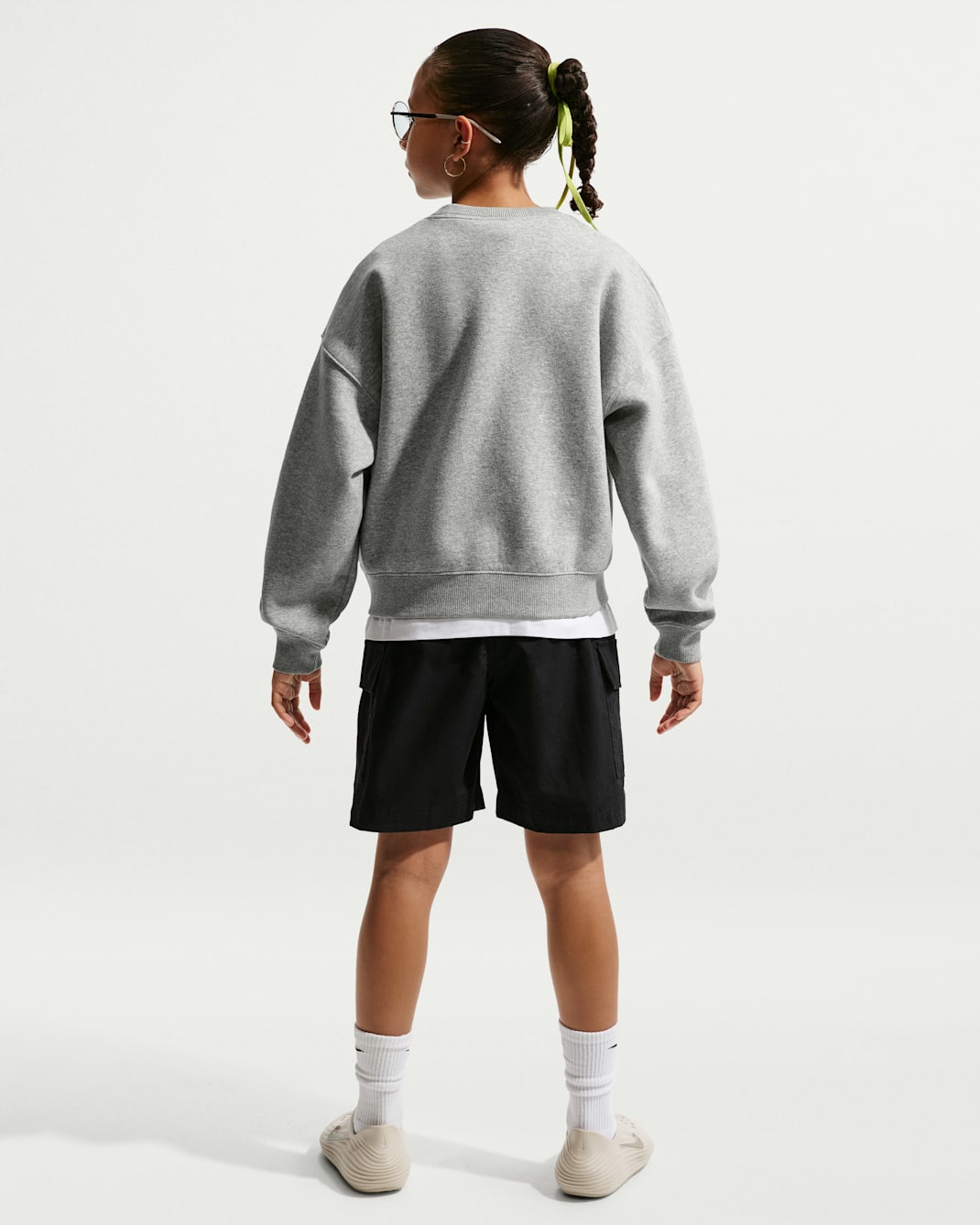 Nike Sportswear Studio Girls' Boxy Fleece Crew-Neck