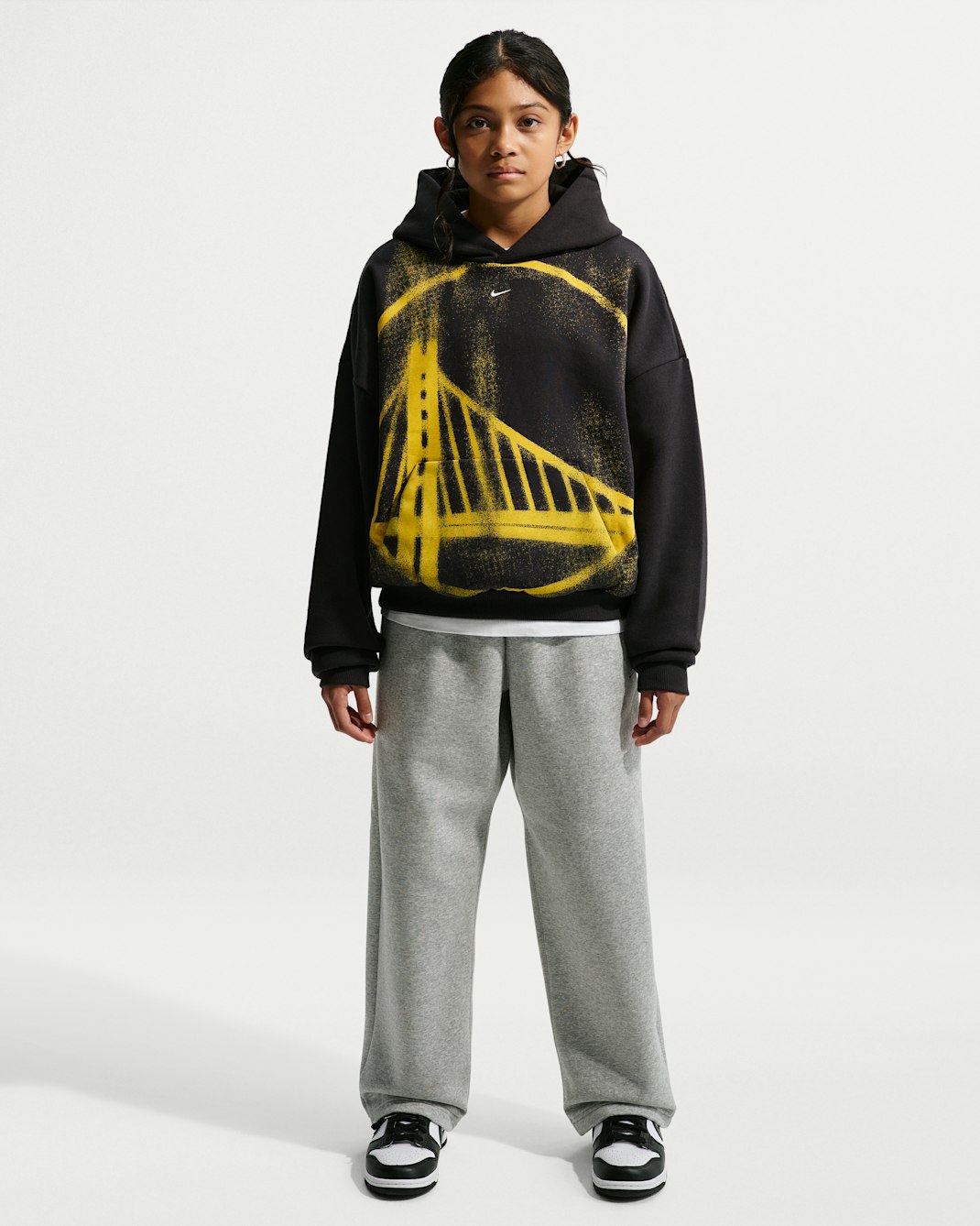 Golden State Warriors Big Kids' Nike Basketball Hoodie