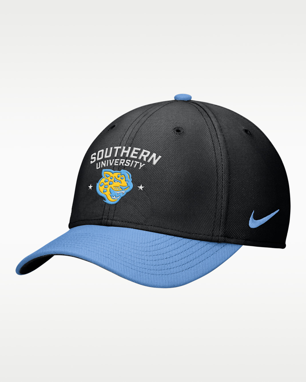 Gorra Dri-FIT SwooshFlex Nike Rise College (Southern University and A&M) - Negro