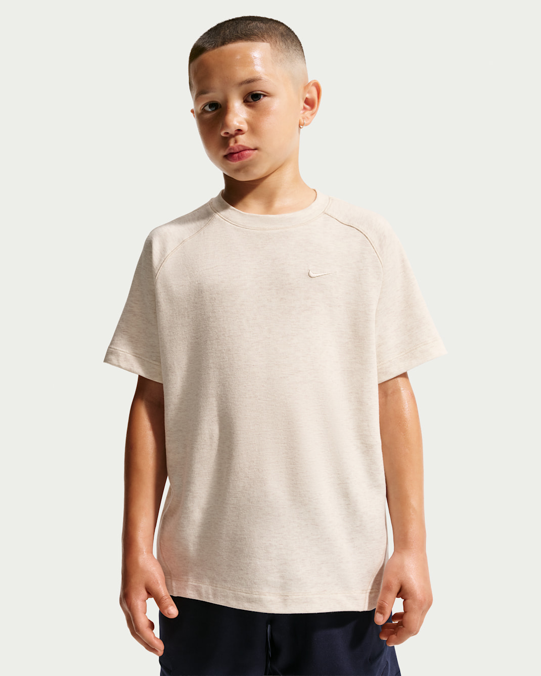 Nike Primary Big Kids' Dri-FIT Top - Light Orewood Brown/Sail/Heather/Light Orewood Brown