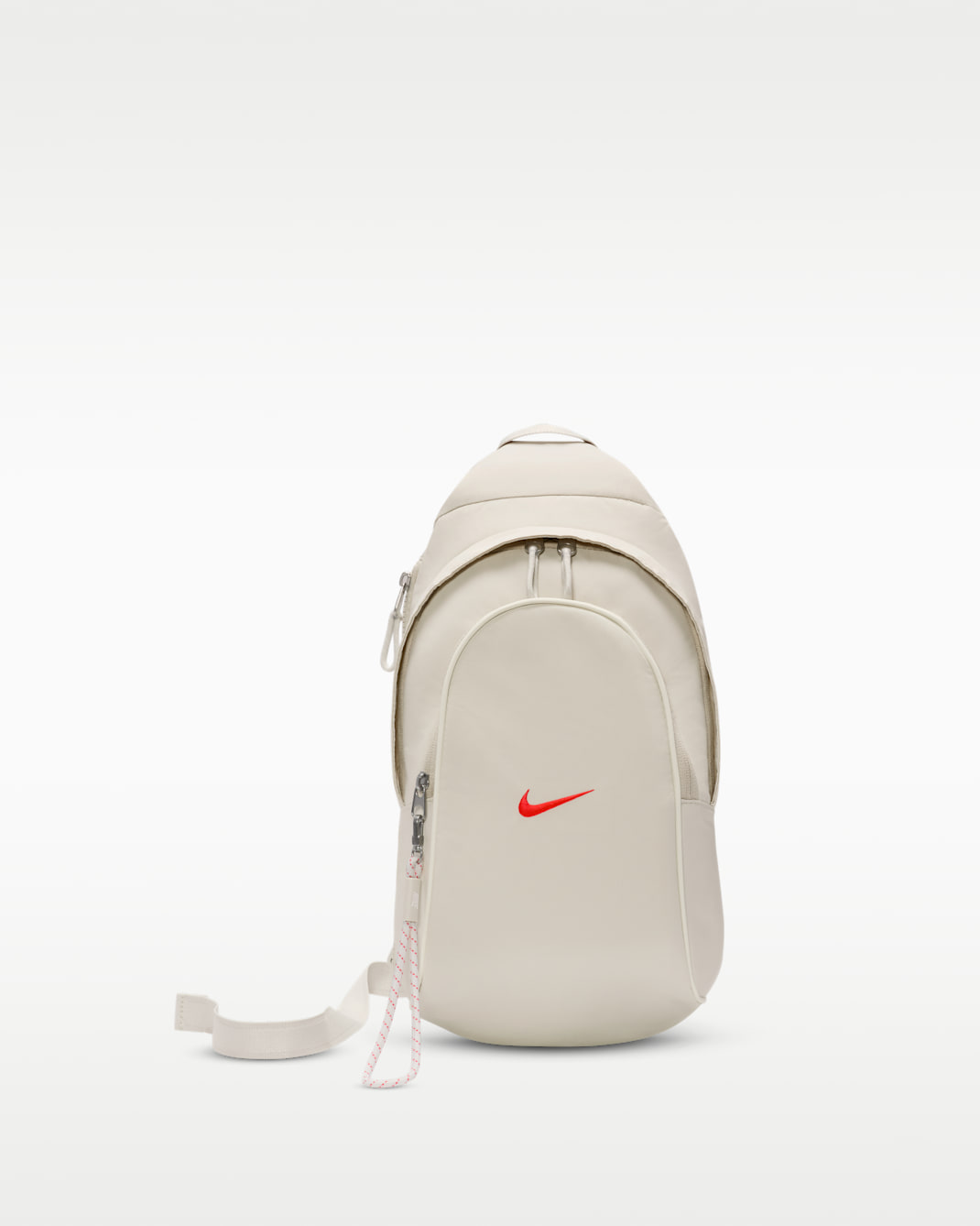 Nike Sportswear Essentials Sling Bag (8L) - Light Bone/Sail/Bright Crimson