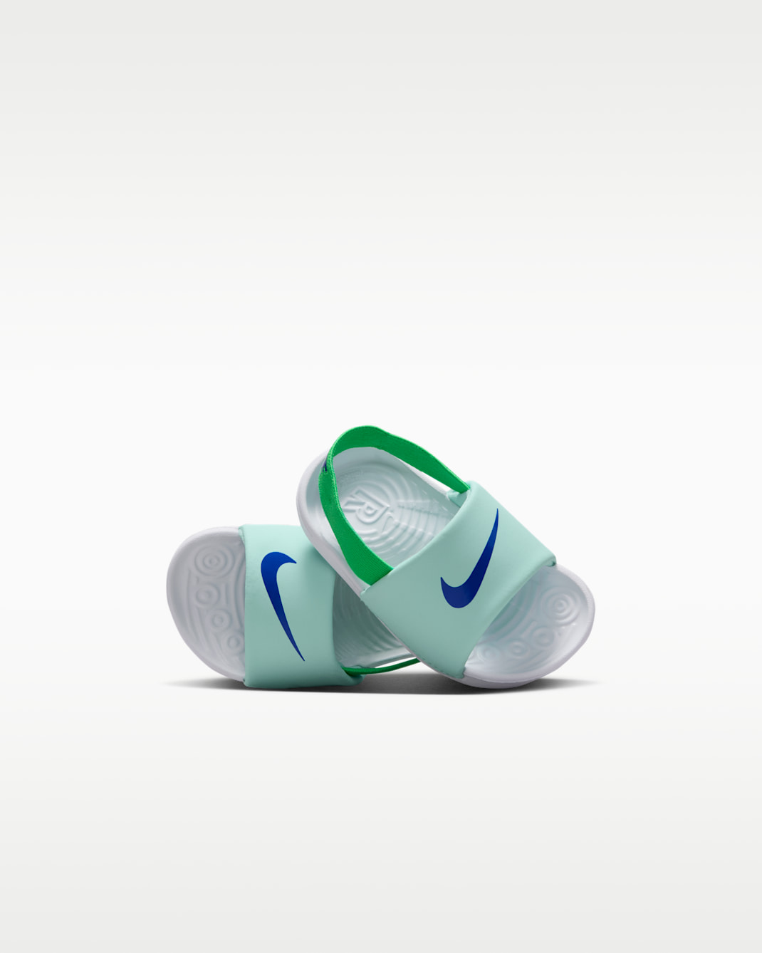 Nike Kawa Baby/Toddler Slides - Arctic Green/Green Spark/White/Racer Blue