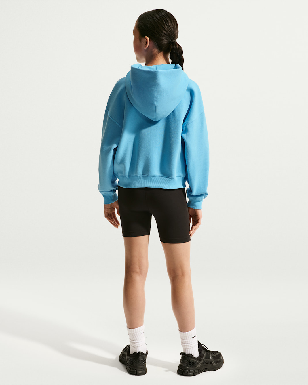 Nike Sportswear Studio Fleece Big Kids' (Girls') Oversized Full-Zip Hoodie