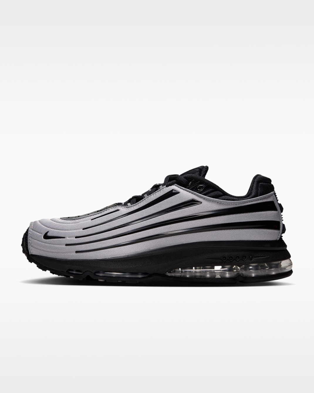 Tenis para hombre Nike Air Max Ecstasy Plus - Plata metalizado/Blanco/Negro