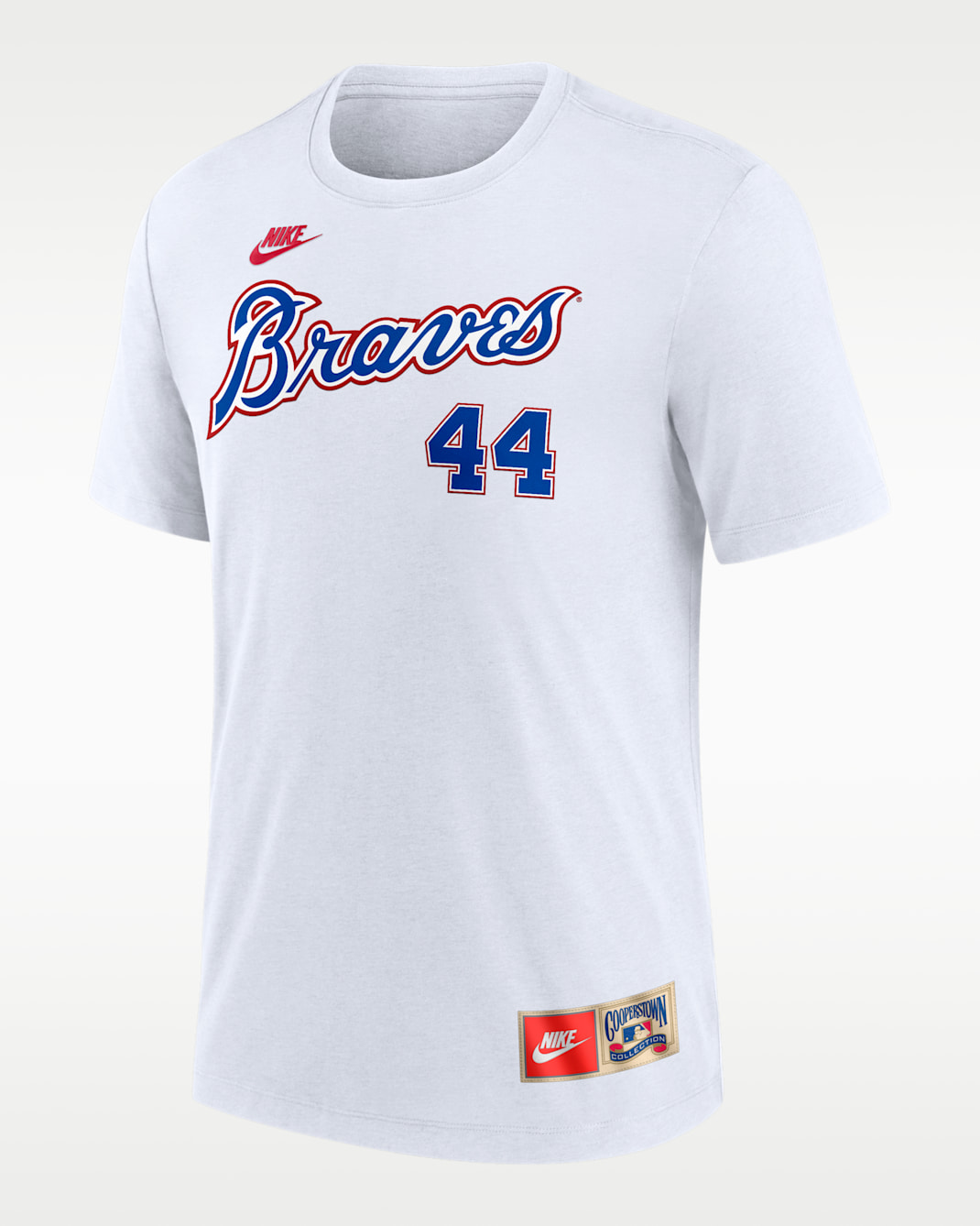 Hank Aaron Atlanta Braves Cooperstown Men's Nike MLB T-Shirt - White