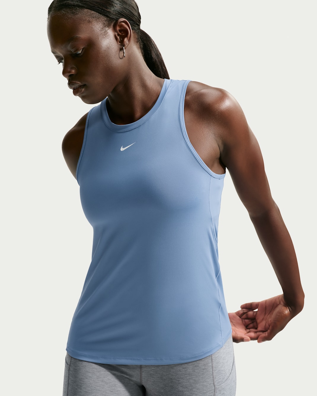 Nike One Classic Women's Dri-FIT Tank Top - Work Blue/White