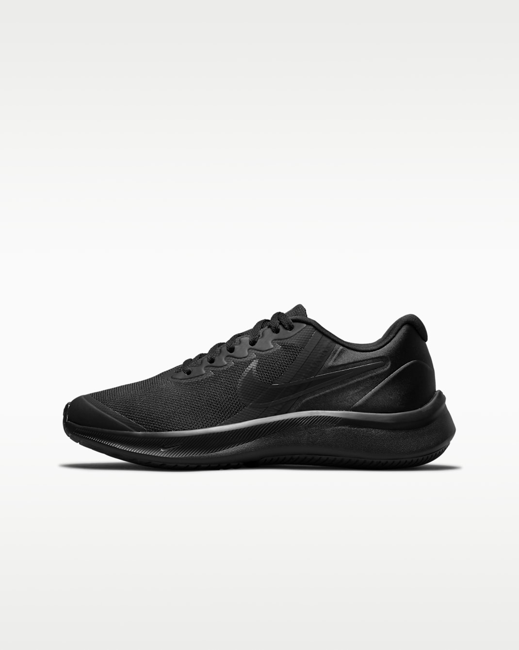 รองเท้าวิ่งโร้ดรันนิ่งเด็กโต Nike Star Runner 3 - ดำ/Dark Smoke Grey/ดำ