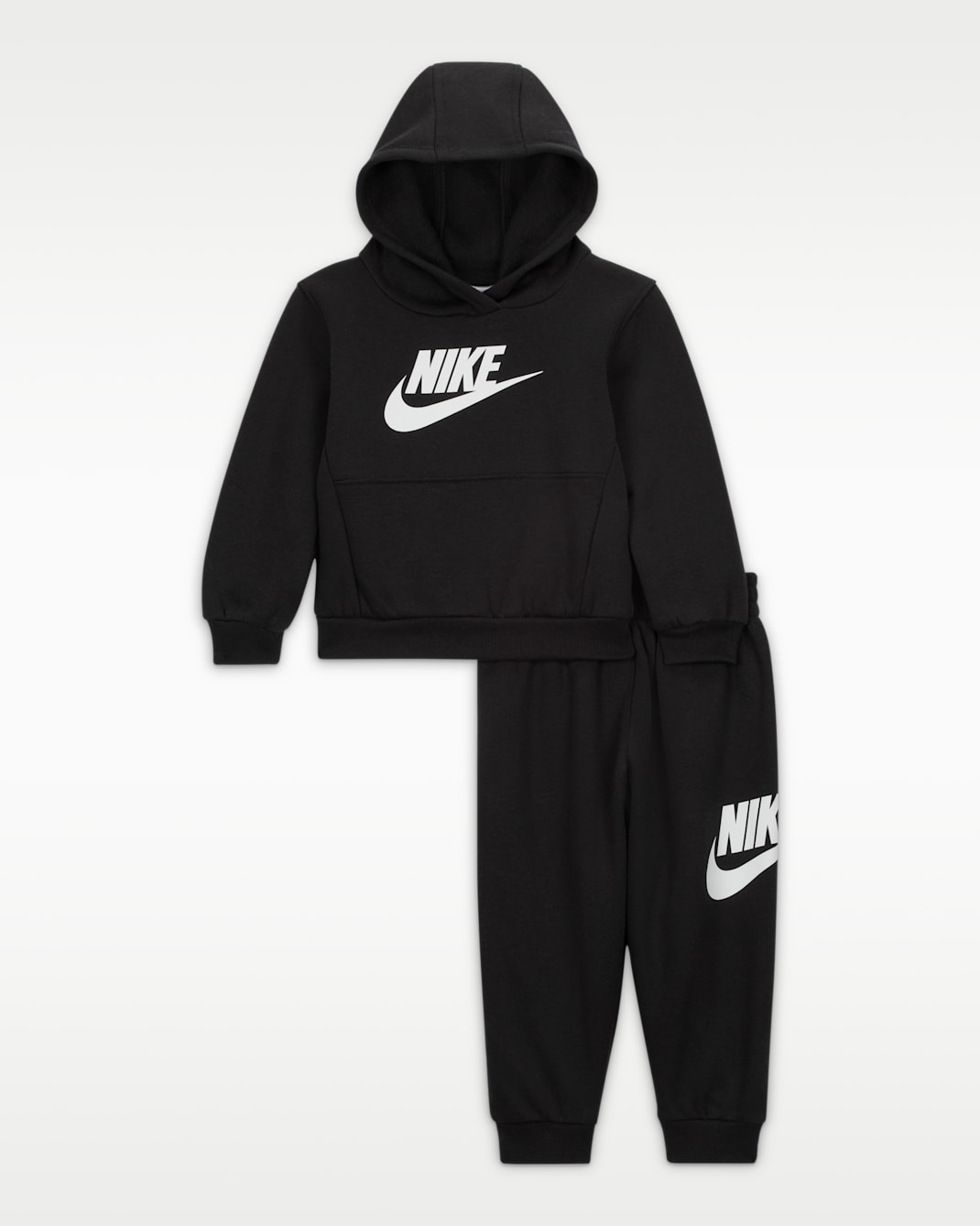 Conjunto de tejido Club Fleece de dos piezas para bebé (12 a 24 meses) Nike - Negro