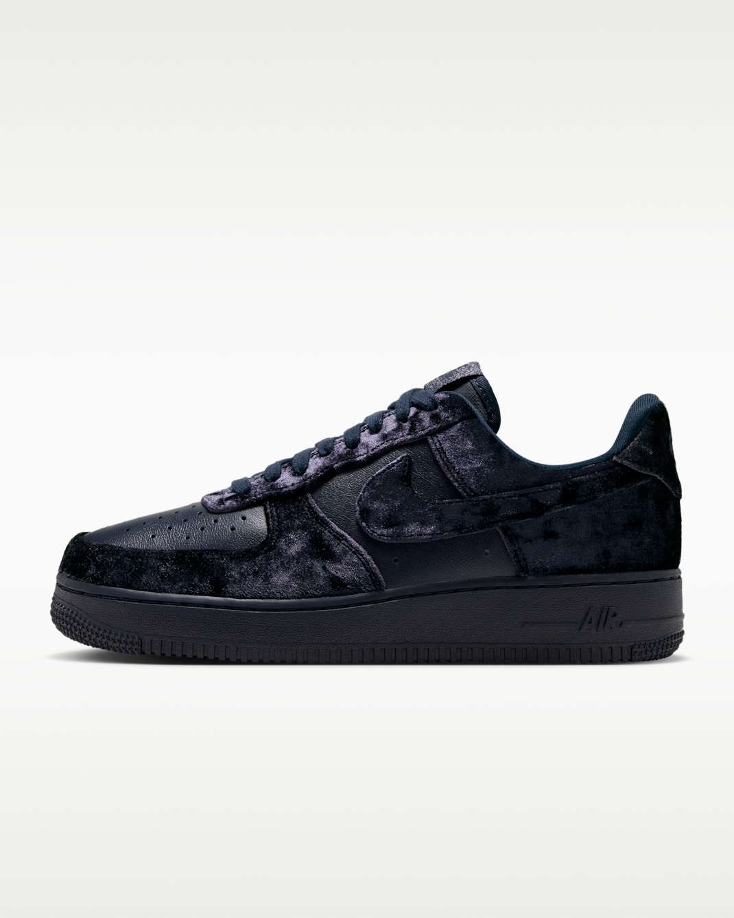 Nike Air Force 1 '07 SE Velvet Women's Shoes - Dark Obsidian/Black