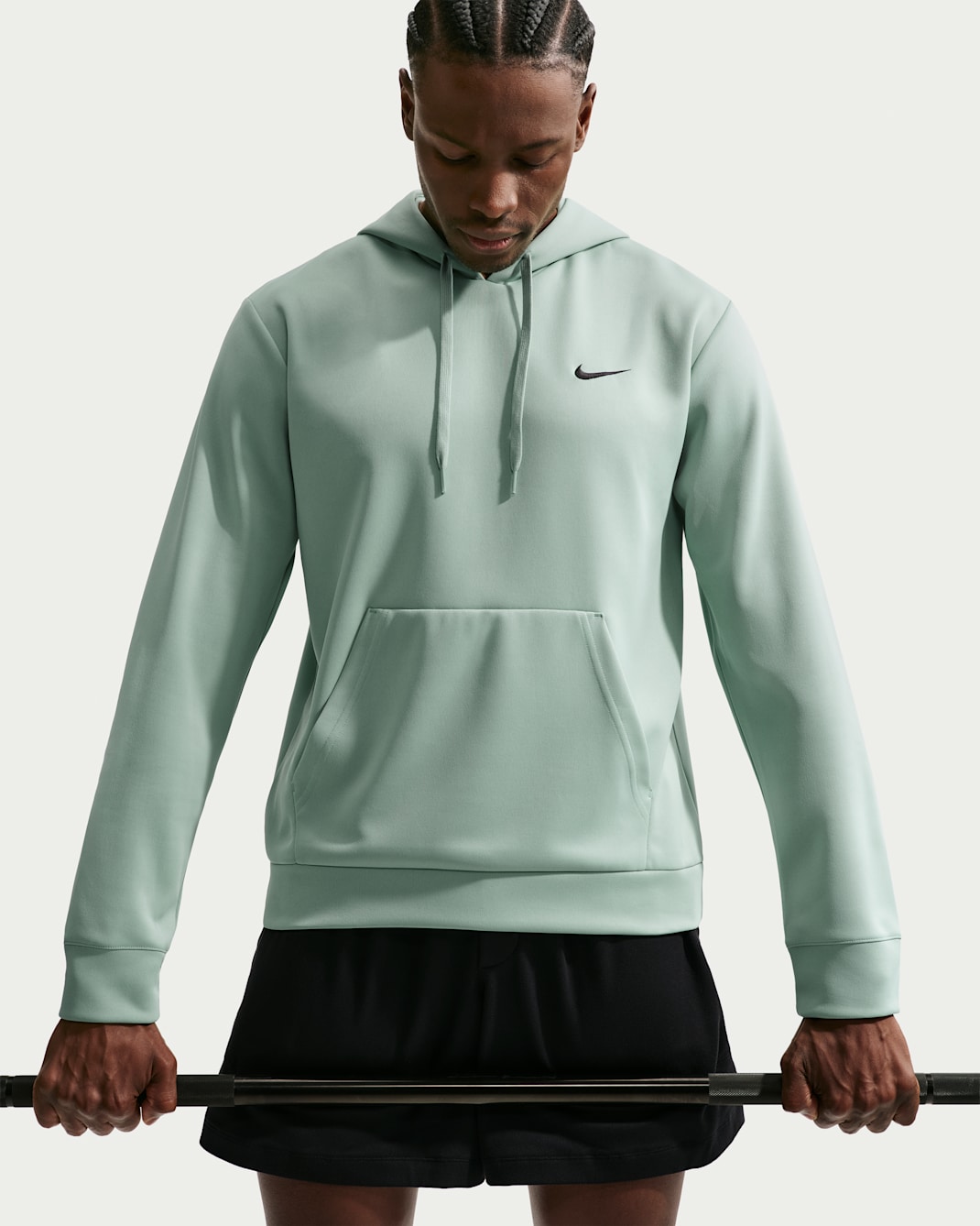 Sudadera con gorro sin cierre Dri-FIT con protección contra los rayos UV para hombre Nike Flex - Vapor/Vapor/Negro