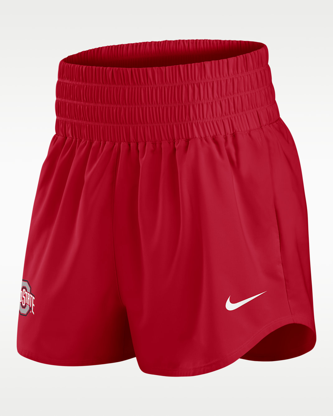 Shorts universitarios Nike Dri-FIT para mujer Ohio State Primary Logo One - Rojo