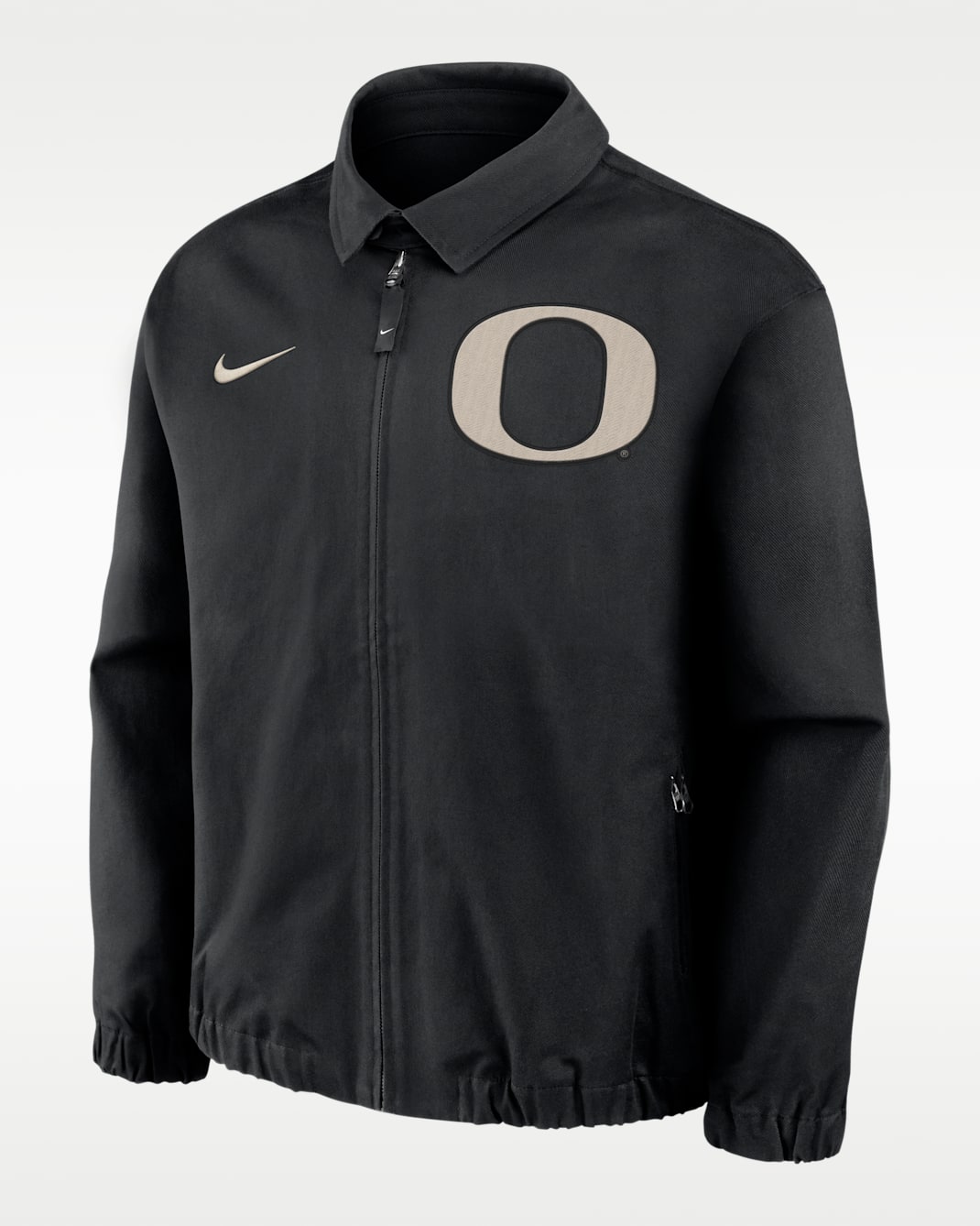 Oregon Local Twill Men's Nike College Full-Zip Jacket - Black