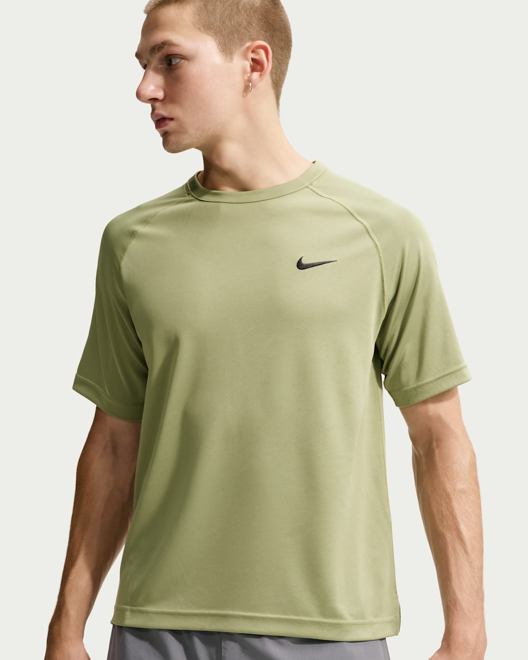 Nike Flex Men's Dri-FIT Short-Sleeve Training Top - Dusty Olive/Black