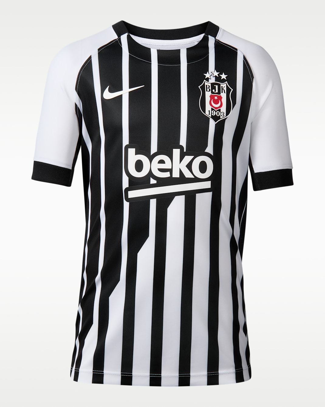 Maglia da calcio replica Nike Dri-FIT Beşiktaş J.K. 2026/27 da ragazzo/a – Away - Bianco/Bianco/Nero/Bianco