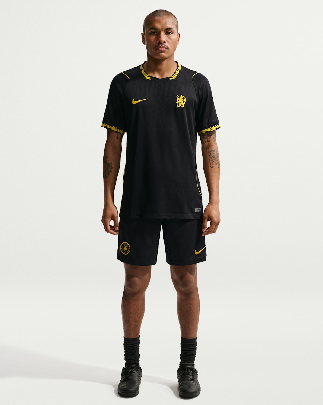 Chelsea F.C. Strike Men's Nike Dri-FIT Football Knit Shorts - Pitch Blue/White/Midwest Gold