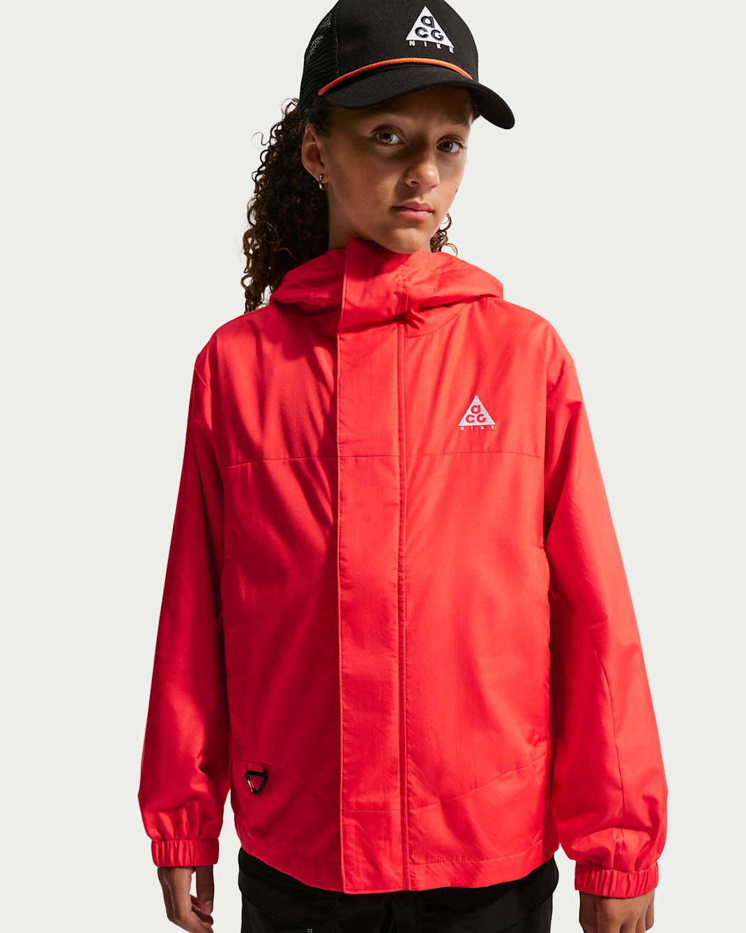ACG Essentials Big Kids' Rain Jacket - Light Crimson