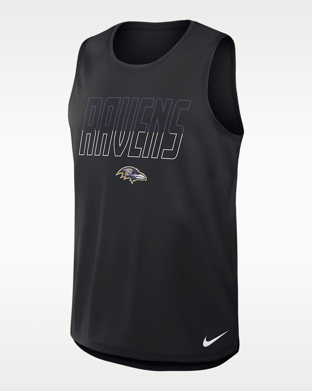 Camiseta de tirantes Nike Dri-FIT de la NFL para hombre Baltimore Ravens - Negro