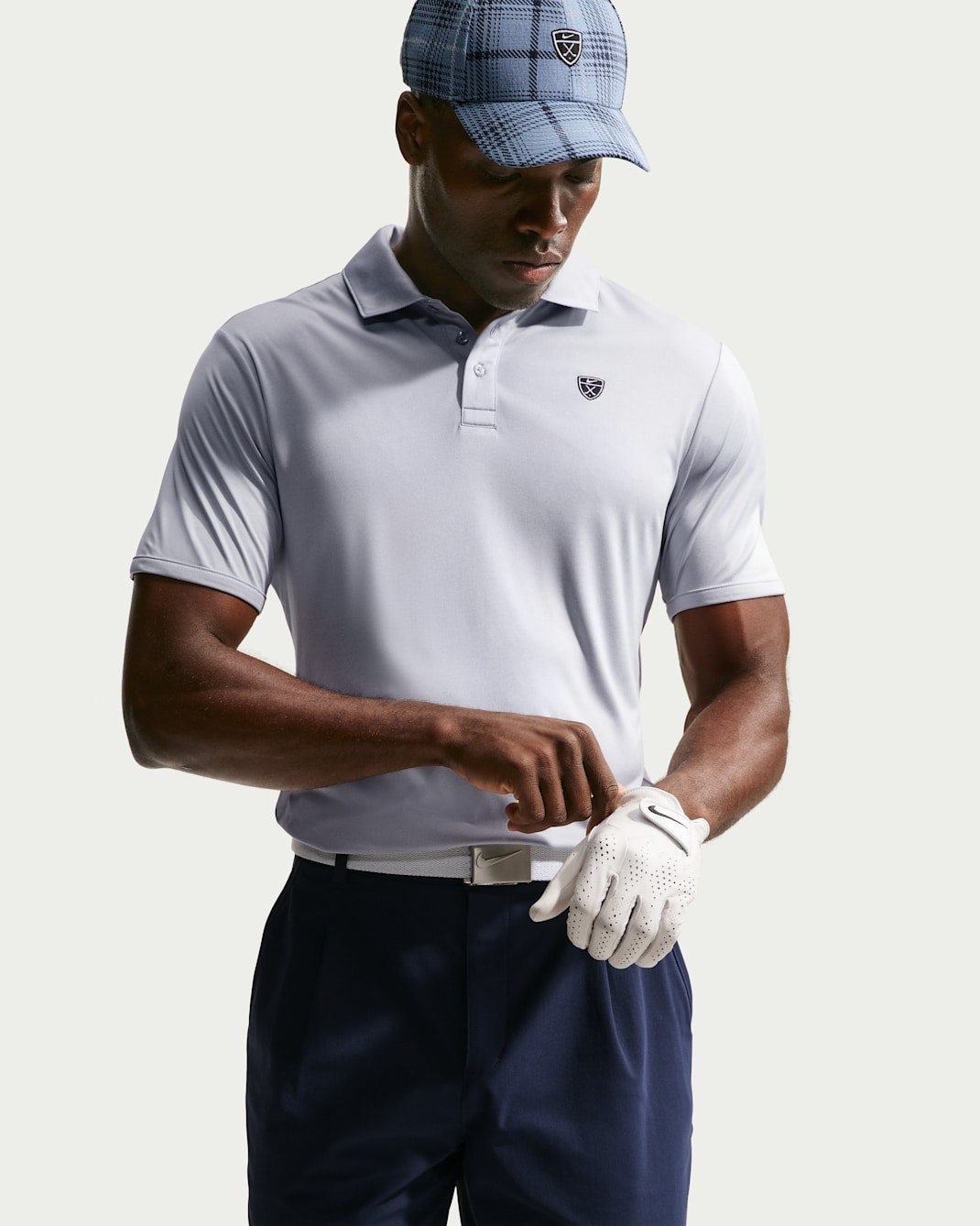 Męska koszulka polo do golfa Dri-FIT Nike Par - Wolf Grey/Wolf Grey