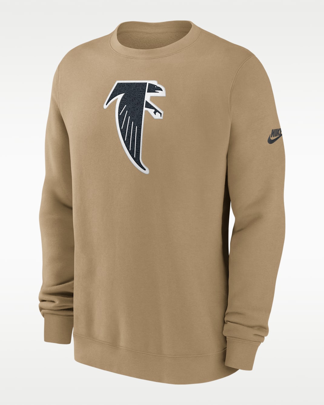 Atlanta Falcons Swing Pass Rewind Club Men's Nike NFL Pullover Crew - Tan/Beige