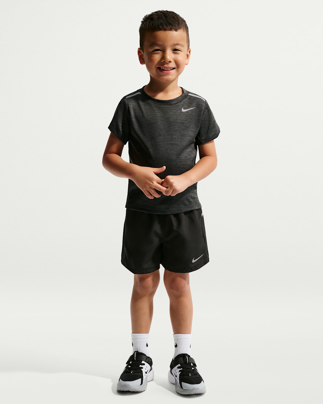 Nike Toddler Dri-FIT Miler Top and Shorts Set - Black