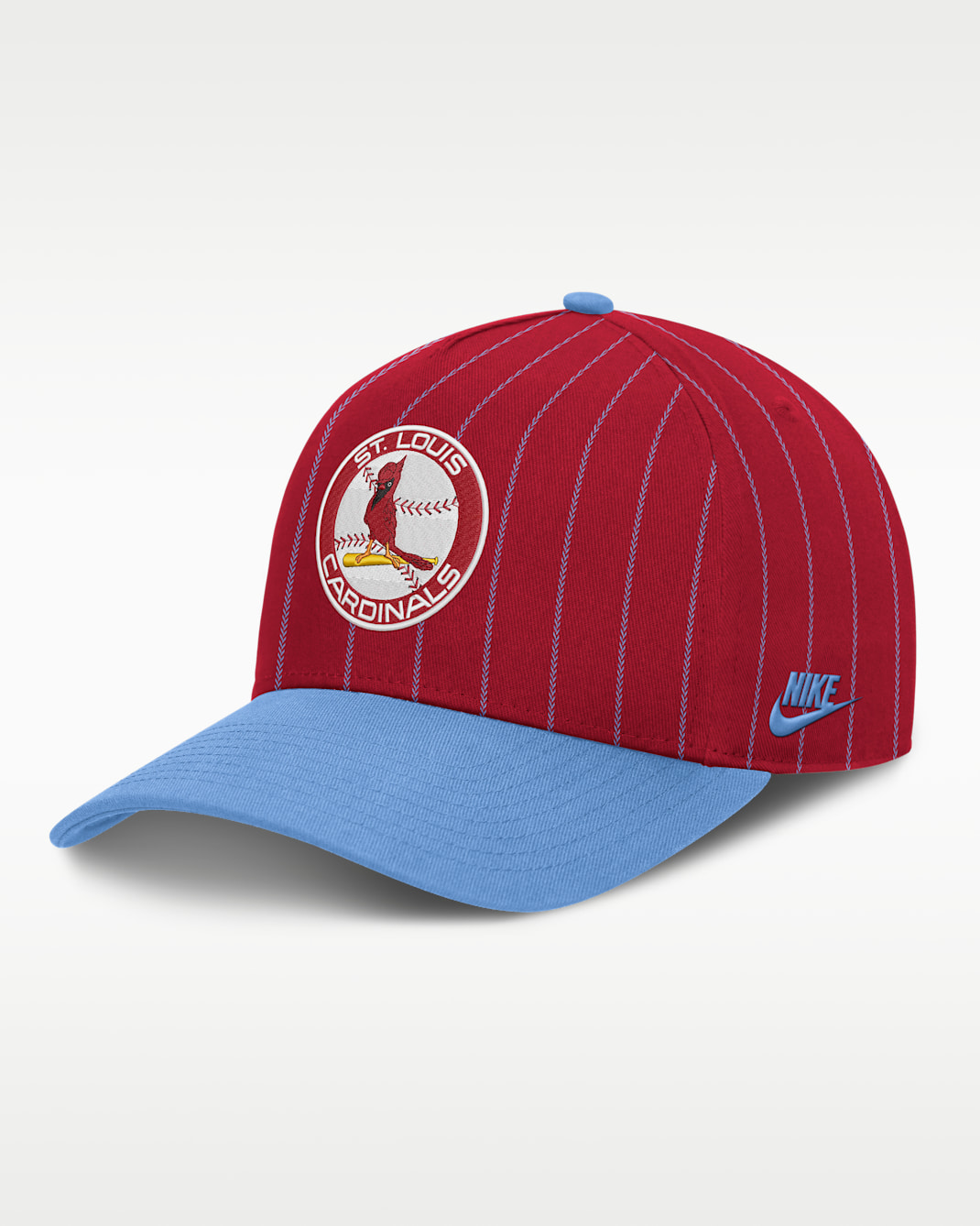 St. Louis Cardinals Cooperstown Rise Men's Nike MLB A-Frame Adjustable Hat - Red/Light Blue