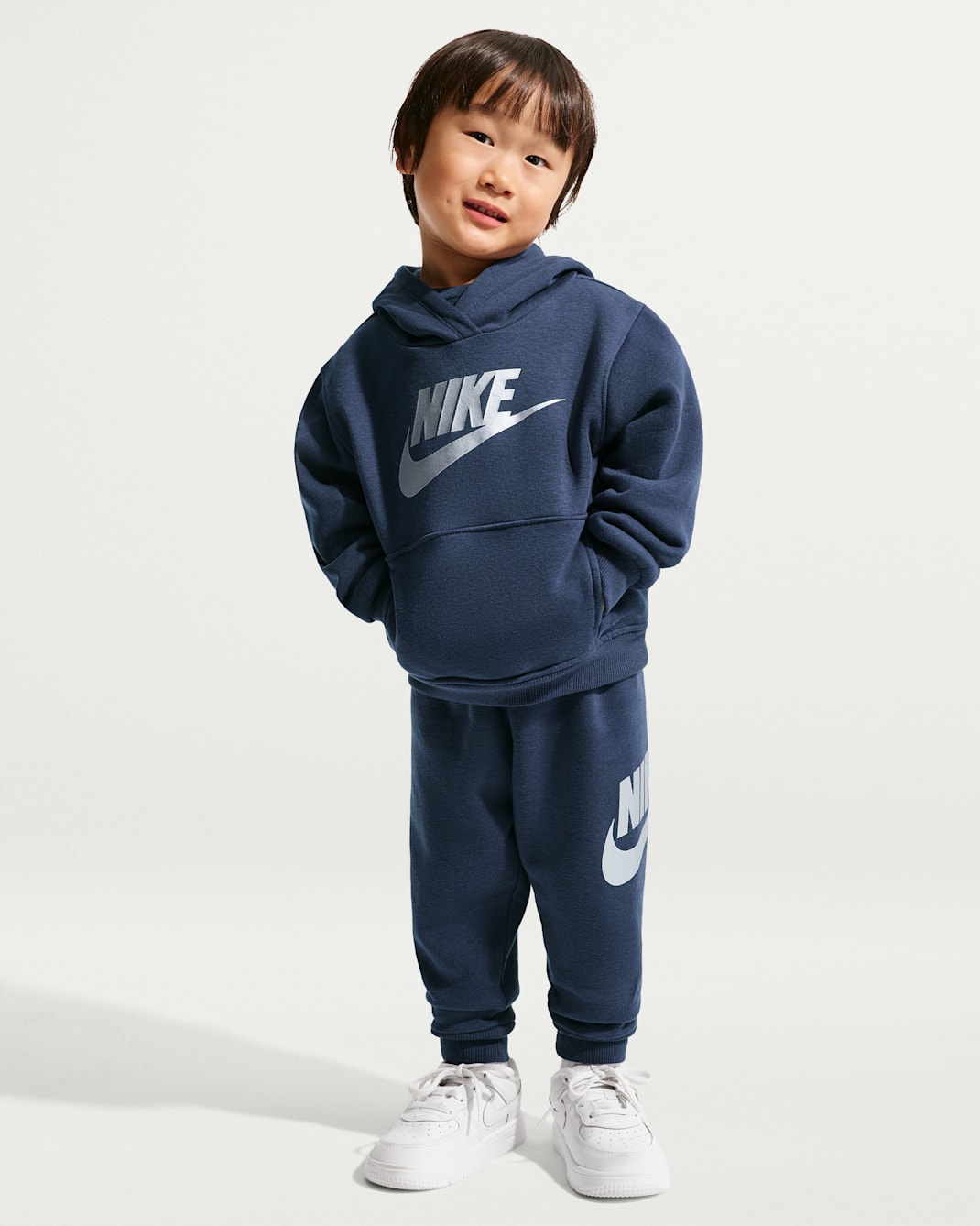 Nike Toddler 2-Piece Club Fleece Set - Midnight Navy/Silver