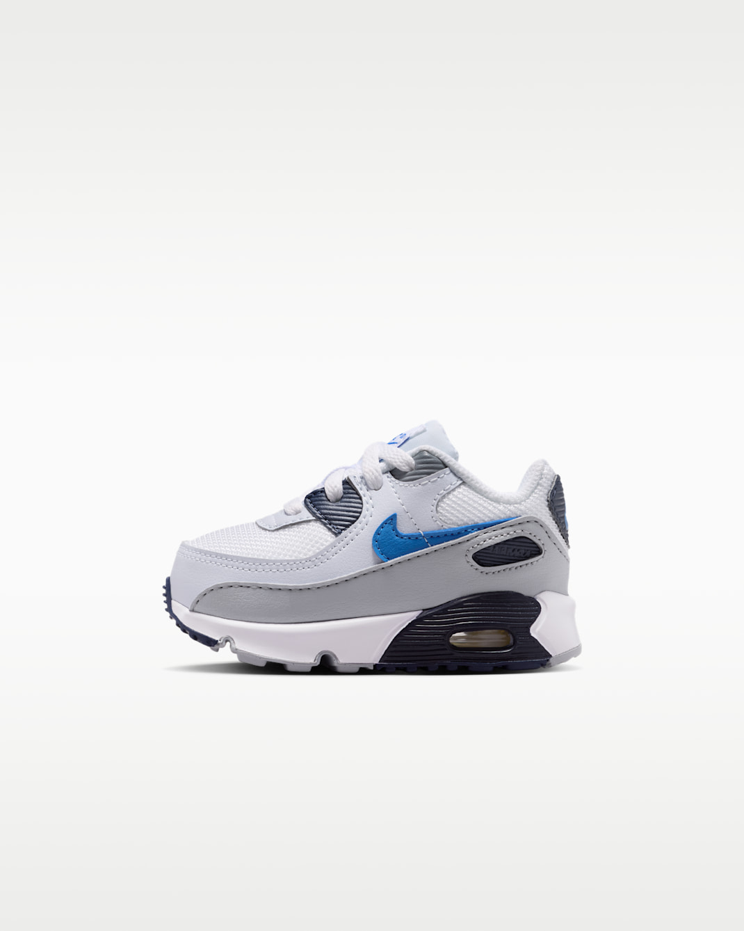 Nike Air Max 90 Baby & Toddler Shoes - White/Midnight Navy/Football Grey/Blue Crystal