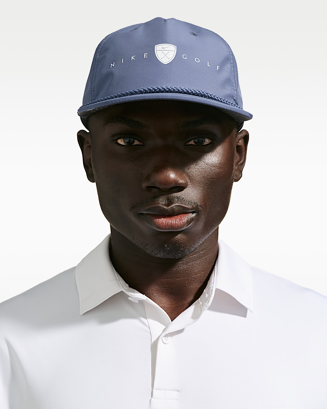 Gorra de golf Storm-FIT con estructura Nike Pro - Azul difuso/Antracita