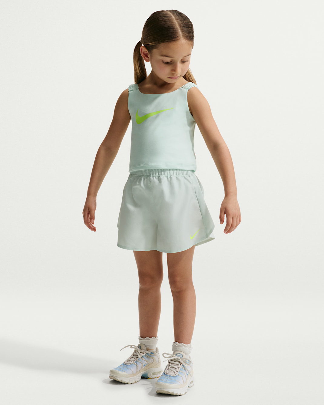 Nike Bold Play Little Kids' Dri-FIT Tank and Shorts Set - Barely Green
