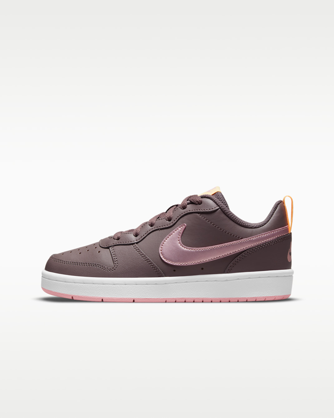 Calzado para niños grandes Nike Court Borough Low 2 - Violeta mineral/Tinte melón/Rosa vidrio