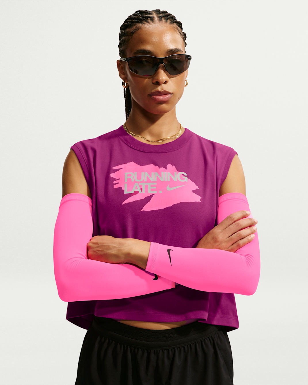 Mangas ligeras 2.0 Nike Dri-FIT - Hiperrosa/Negro