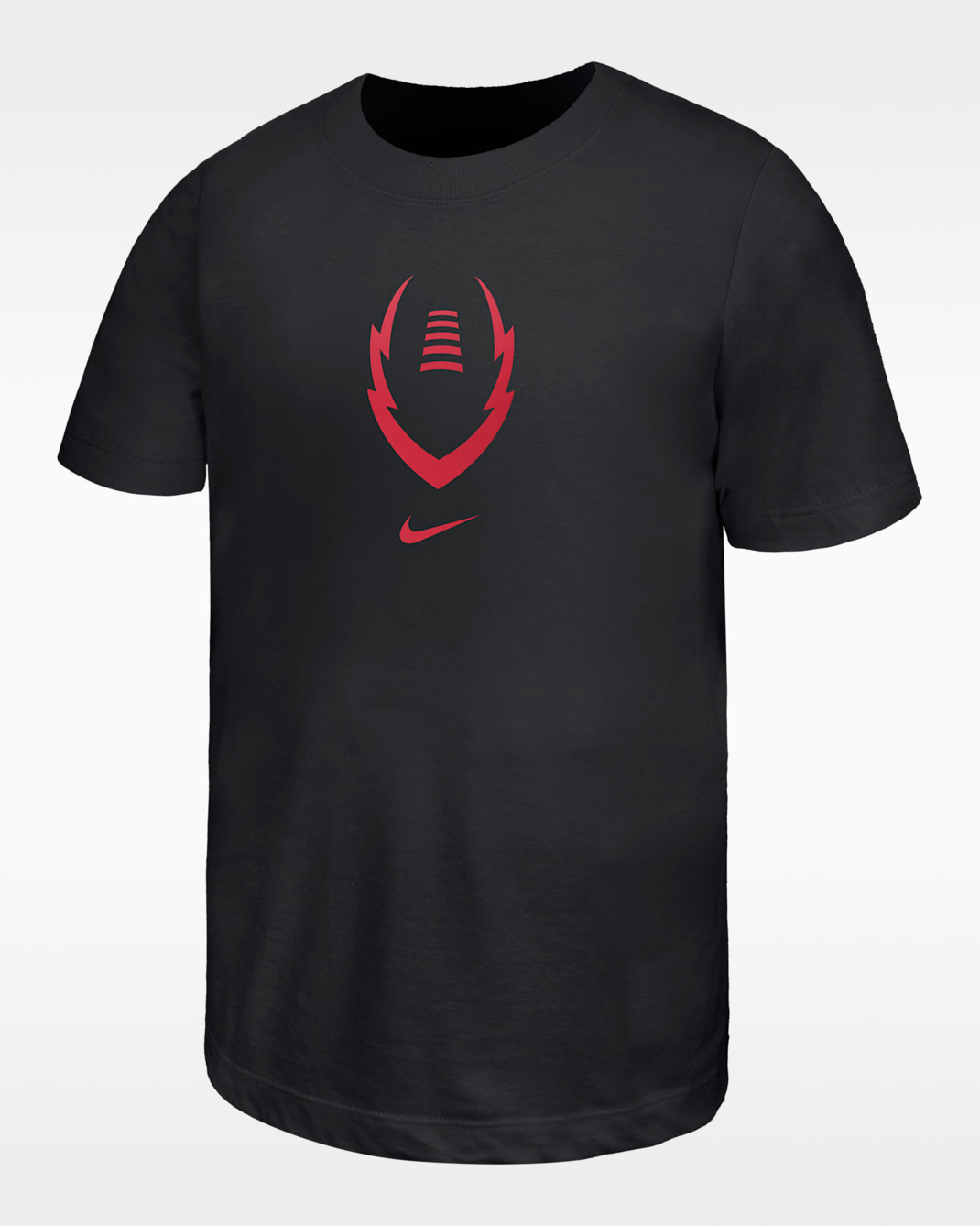 Nike Swoosh Big Kids' Football T-Shirt - Black