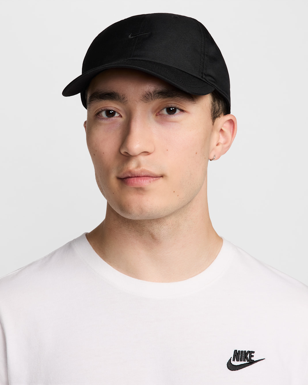 Nike Club Cap Unstructured Swoosh Cap - Black/Black
