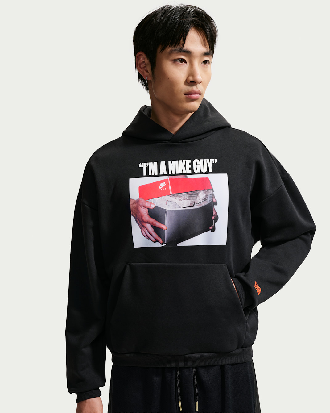 LeBron 'Shoe Bag' Men's Nike Therma-FIT Brushed Pullover Basketball Hoodie - Black