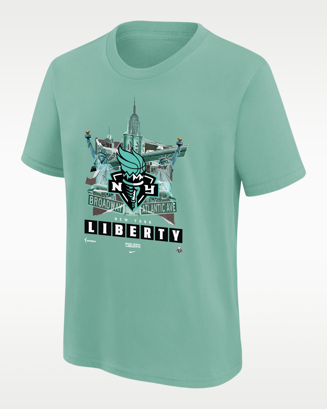 New York Liberty Big Kids' Nike WNBA T-Shirt - Mint