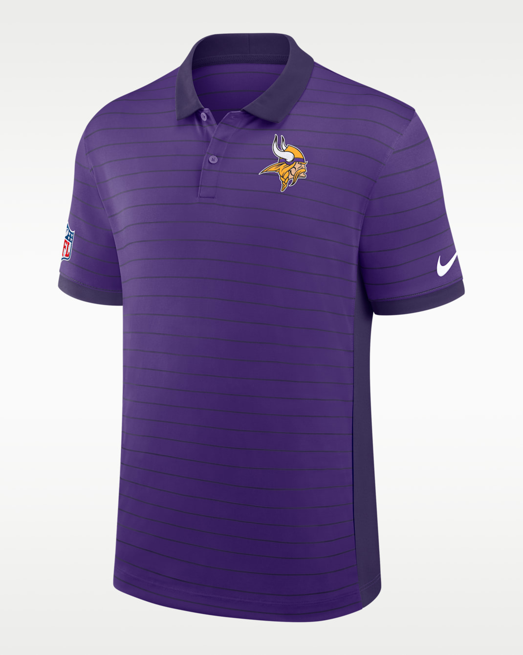 Polo Nike Dri-FIT de la NFL para hombre Minnesota Vikings Sideline Victory Stripe - Morado