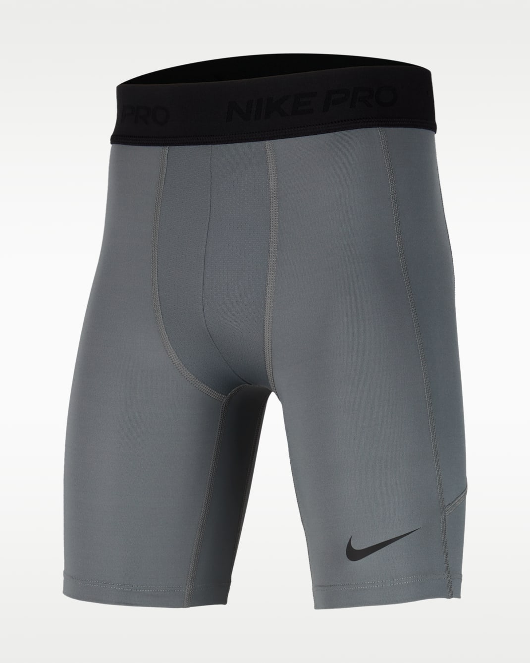 Nike Pro Big Kids' (Boys') Dri-FIT Shorts - Smoke Grey/Smoke Grey/Black