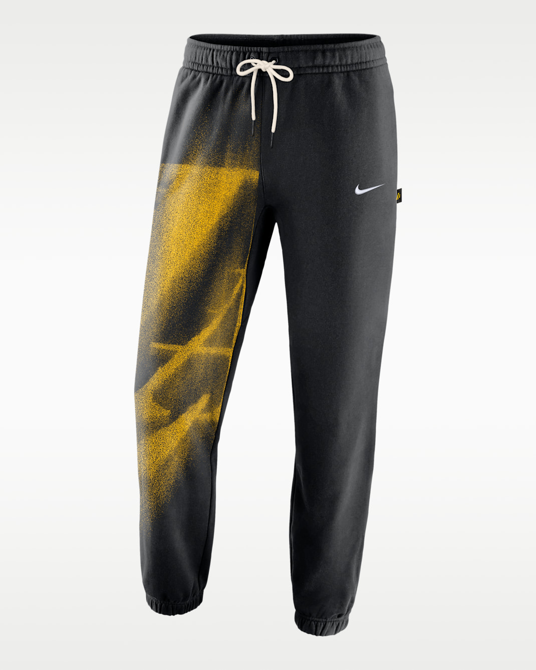 Los Angeles Lakers Standard Issue Men's Fleece Basketball Pants - Black/White