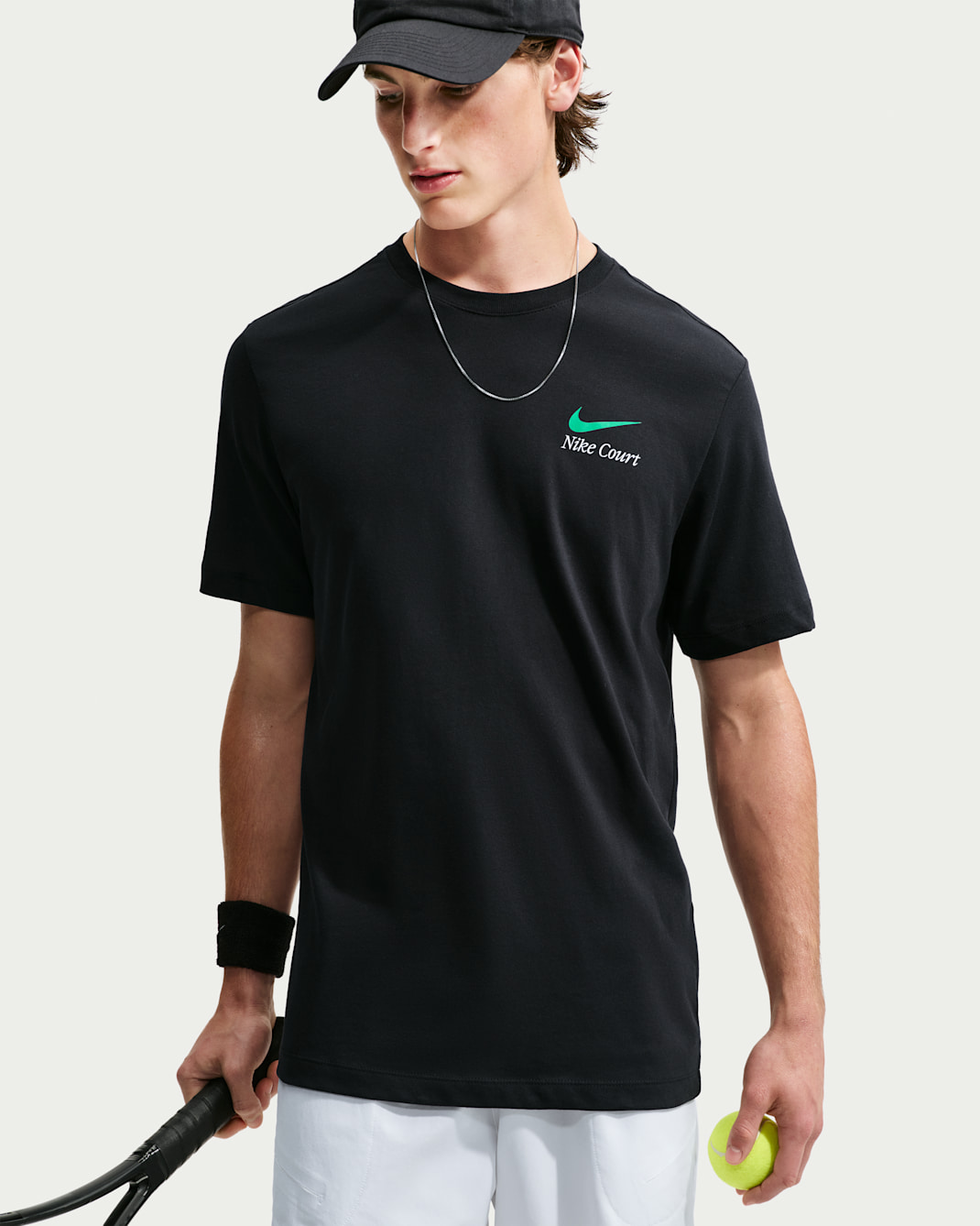 NikeCourt Men's Dri-FIT Tennis T-Shirt - Black