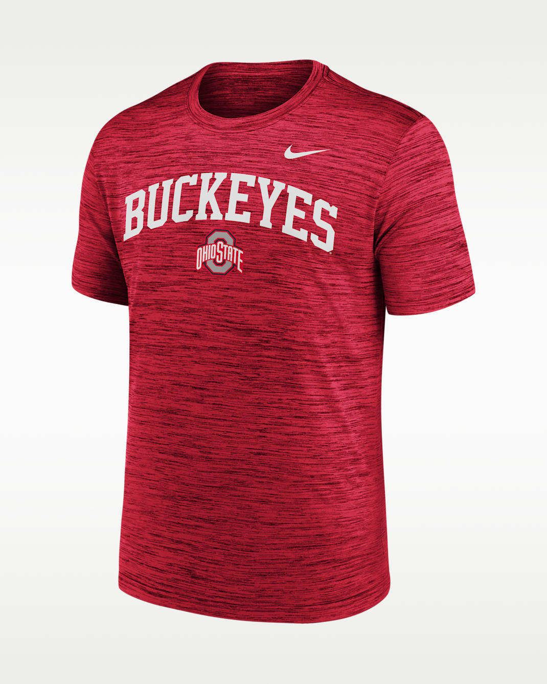 Ohio State Primetime Arch Logo Velocity Men's Nike Dri-FIT College T-Shirt - Scarlet