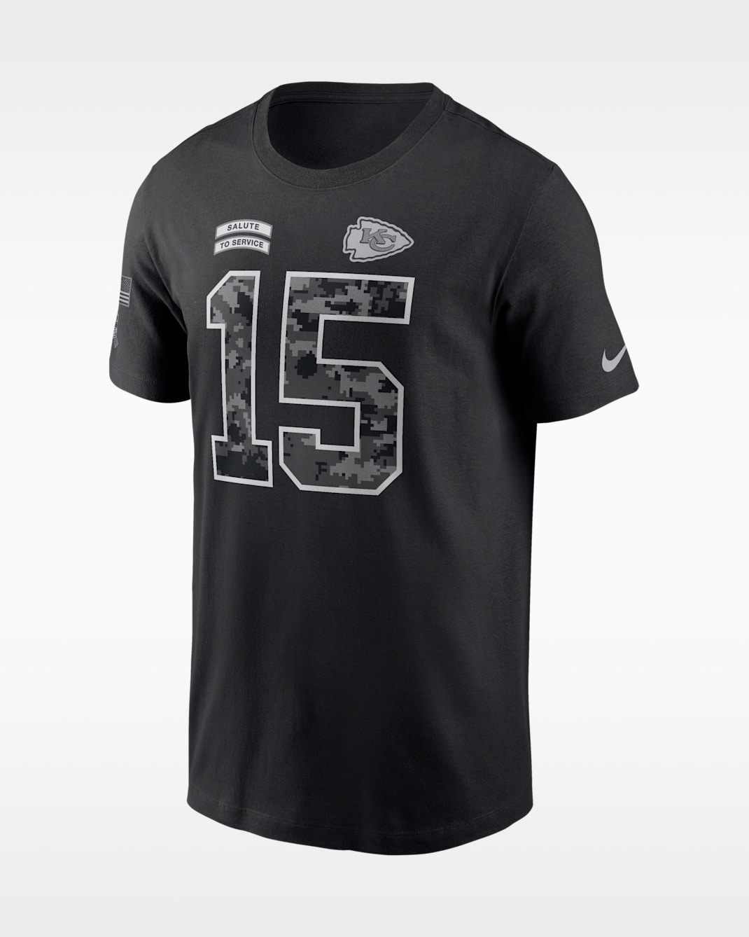 Patrick Mahomes Kansas City Chiefs Salute to Service Men's Nike NFL T-Shirt - Black