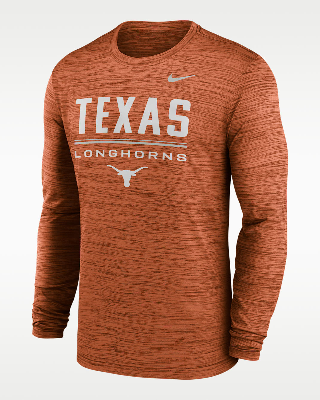 Playera universitaria Nike Dri-FIT para hombre Texas Sideline Velocity - Naranja desierto